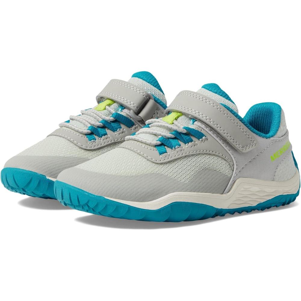 imageMerrell UnisexChild Trail Glove 7 aC ToddlerLittle Big Kid Hiking ShoeGreyBlueLime