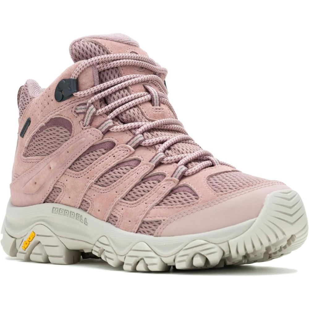 imageMerrell Womens Moab 3 Mid Waterproof Hiking BootsAdobe Rose
