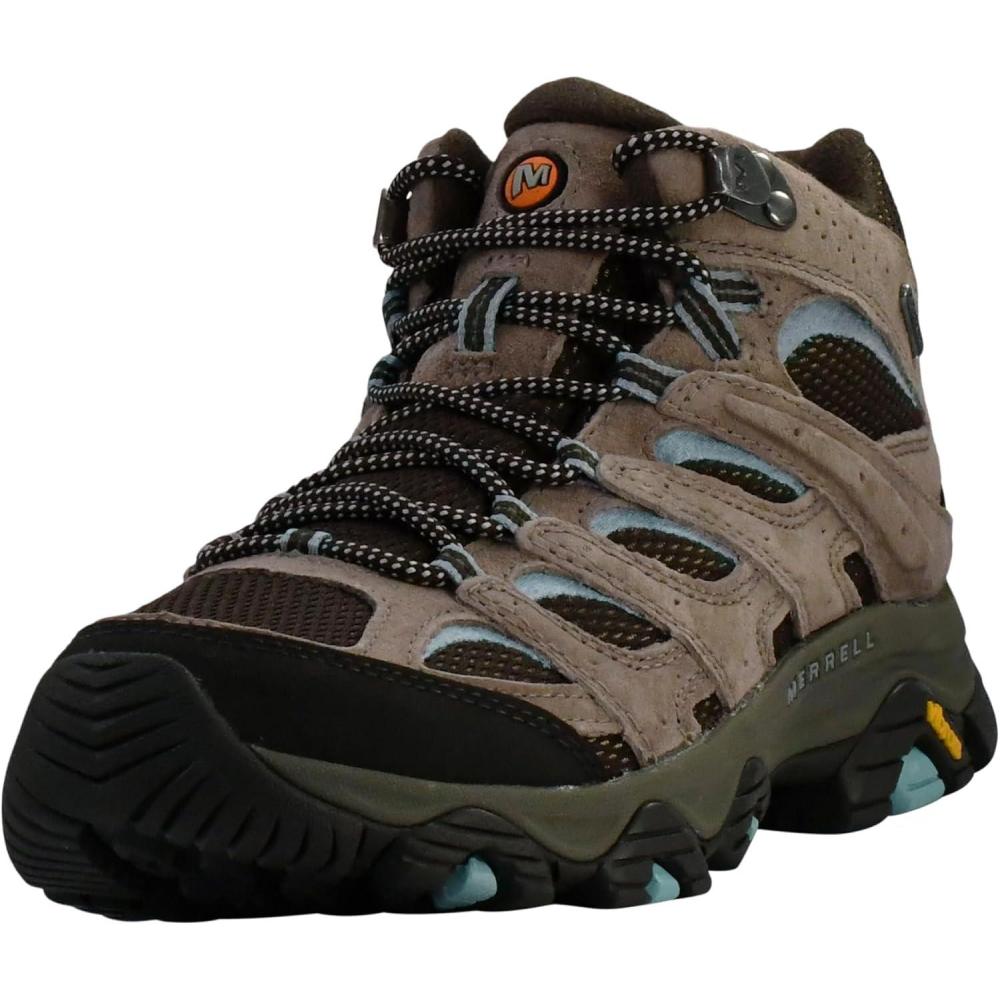 imageMerrell Womens Moab 3 Mid Waterproof Hiking BootsBrindle