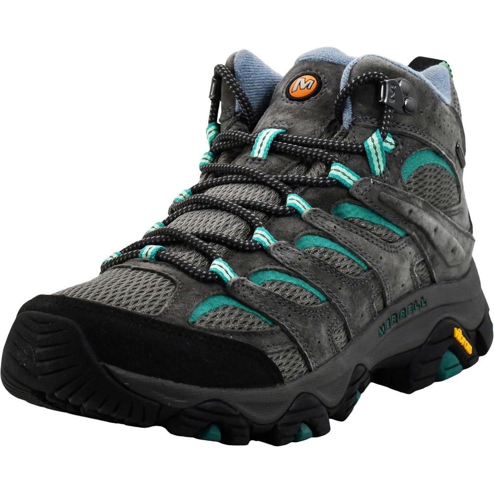 imageMerrell Womens Moab 3 Mid Waterproof Hiking BootsGraniteMarine