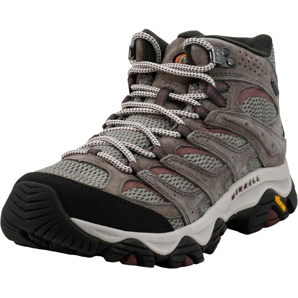 imageMerrell Womens Moab 3 Mid Waterproof Hiking BootsNew Falcon