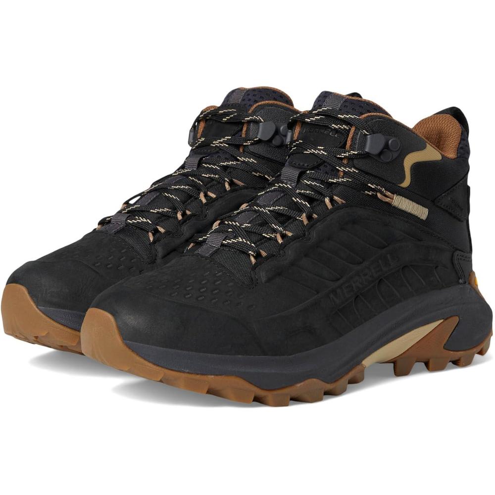 imageMerrell mens Moab Speed 2 Leather Mid WaterproofBlack