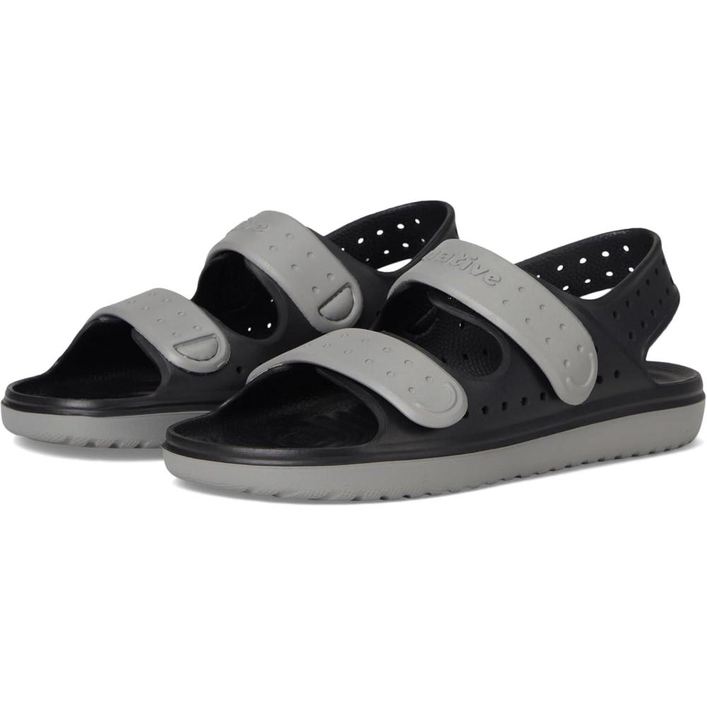 imageNative Shoes unisexchild Chase Little KidBig KidJiffy BlackSatellite Grey