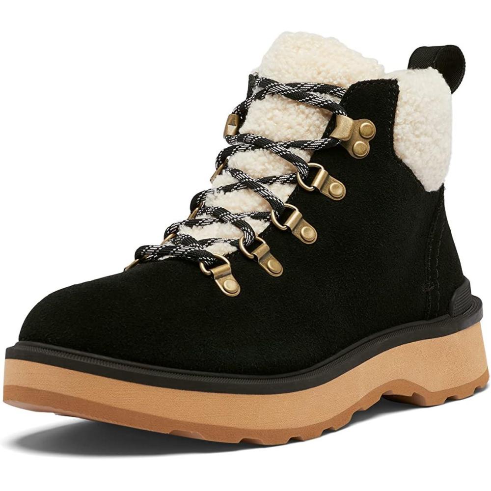 imageSorel Womens HiLine Hiker Cozy BootsBlack Tawny Buff