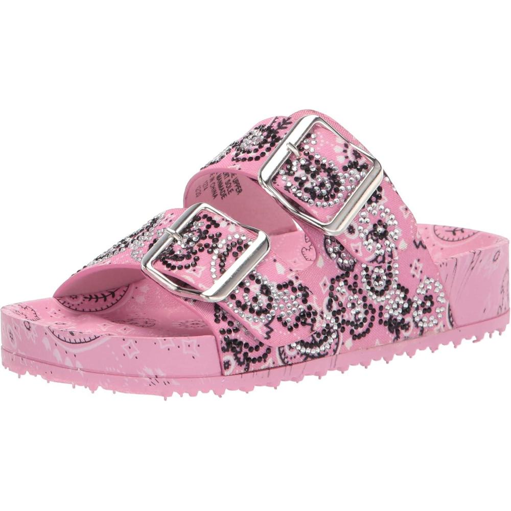 imageSteve Madden Girls Shoes Leena Slide SandalPink Bandana