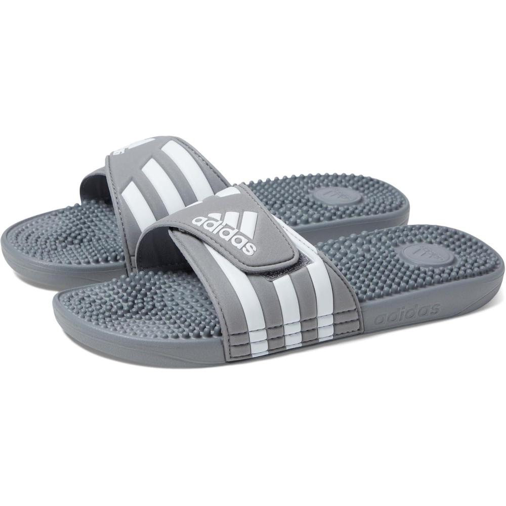 imageadidas Unisex Adult Adissage Slides SandalGreyWhiteGrey