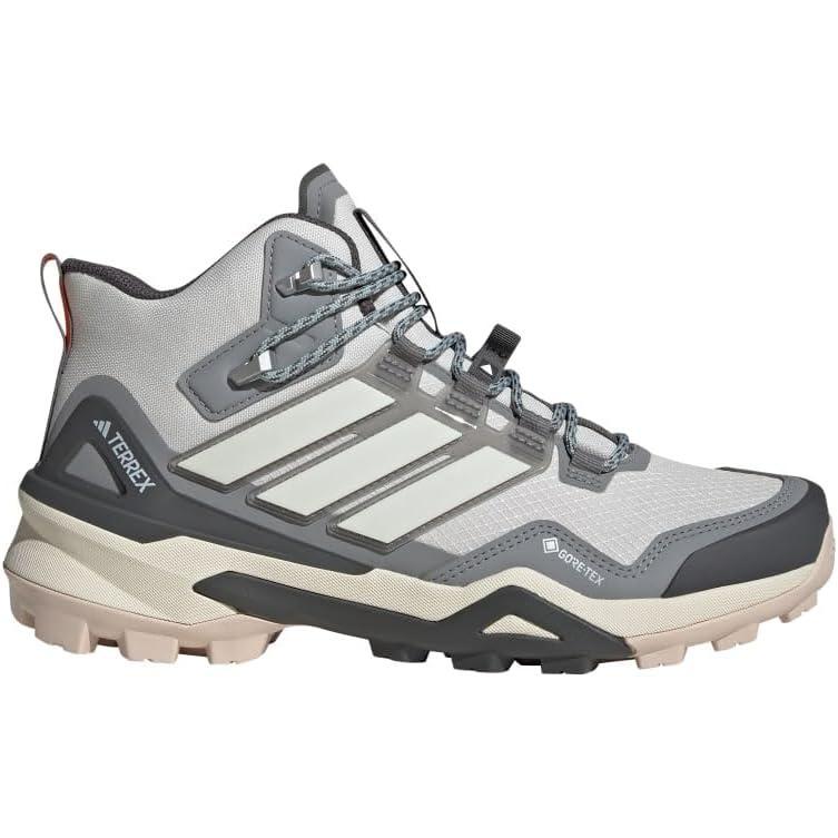 imageadidas Womens Terrex Skychaser Goretex Mid Top Hiking Shoes SneakerGreyOff WhiteGrey