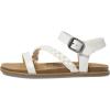 Blowfish Malibu Girl’s Mylo-T (Toddler/Little Kids) Flat Sandal(Pearl White)
