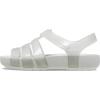 Crocs Girls’ Isabella Glitter Sandals(Silver Glitter)
