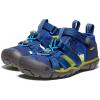 KEEN Boy’s, Seacamp II CNX Sandal – Little Kid(Blue Depths/Chartreuse)