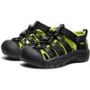 KEEN Unisex-Child Newport H2 Closed Toe Water Sandals(Black/Lime Green)