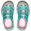 KEEN Unisex-Child Newport H2 Closed Toe Water Sandals(Bright Aqua/Giggle Pink)