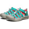 KEEN Unisex-Child Newport H2 Closed Toe Water Sandals(Bright Aqua/Giggle Pink)