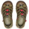 KEEN Unisex-Child Newport H2 Closed Toe Water Sandals(Martini Olive/Aura Orange)