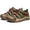 KEEN Unisex-Child Newport H2 Closed Toe Water Sandals(Martini Olive/Aura Orange)