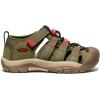 KEEN Unisex-Child Newport H2 Closed Toe Water Sandals(Martini Olive/Aura Orange)