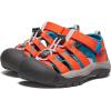 KEEN Unisex-Child Newport H2 Closed Toe Water Sandals(Safety Orange/Fjord Blue)