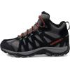 Merrell Accentor 3 Mid Sneakers for Men – Textile Lining – Round-Toe – Lace Closure – High-top Design(Black/Charcoal)