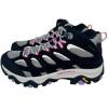 Merrell Women’s Moab 3 Mid Waterproof Hiking Boots(Black/Orchid)