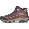 Merrell Women’s Moab 3 Mid Waterproof Hiking Boots(Braken/Purple)