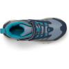 Merrell unisex-child Moab Speed 2 Mid Alternative Closure Waterproof(Stone/Blue/Turq)
