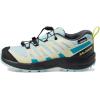 Salomon® XA Pro V8 CSWP J Shoes for Kids – Synthetic and Textile Upper, Lining, Footbed – Heel Pull Tab(Tanager Turquoise)
