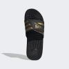 adidas Unisex Adult Adissage Slides Sandal(Black/Gold Metallic/Black)