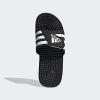 adidas Unisex Adult Adissage Slides Sandal(Black/White/Black)