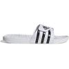 adidas Unisex Adult Adissage Slides Sandal(White/Core Black/White)