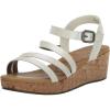 Blowfish Malibu Girl’s Liv-k (Little Big Kid) Wedge Sandal(Pearl White)