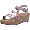 Blowfish Malibu Girl’s Liv-k (Little Big Kid) Wedge Sandal(Soft Lotus)