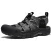 KEEN Men’s Newport H2 Closed Toe Water Sandal(Black/Steel Grey)