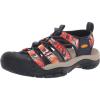 KEEN Men’s Newport H2 Closed Toe Water Sandal(Groovy Orange/Navy)