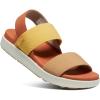 KEEN Women’s, Elle Backstrap Sandal(Fossil Orange/Silver Birch)