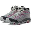 Merrell Women’s Moab 3 Mid Waterproof Hiking Boots(Monument/Fuchsia)