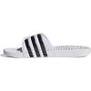 adidas Unisex Adult Adissage Slides Sandal(White/Core Black/White)