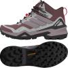 adidas Women’s Terrex Skychaser Gore-tex Mid Top Hiking Shoes Sneaker(Quiet Crimson/Preloved Fig/Grey)