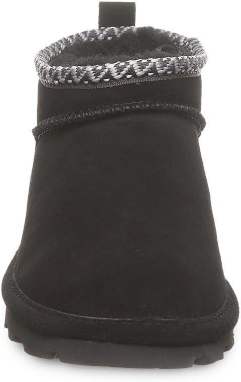 imageBEARPAW Womens Super Shorty Deco Multiple Colors Womens Ankle Boot Womens Slip On Boot Comfortable Winter BootBlack II