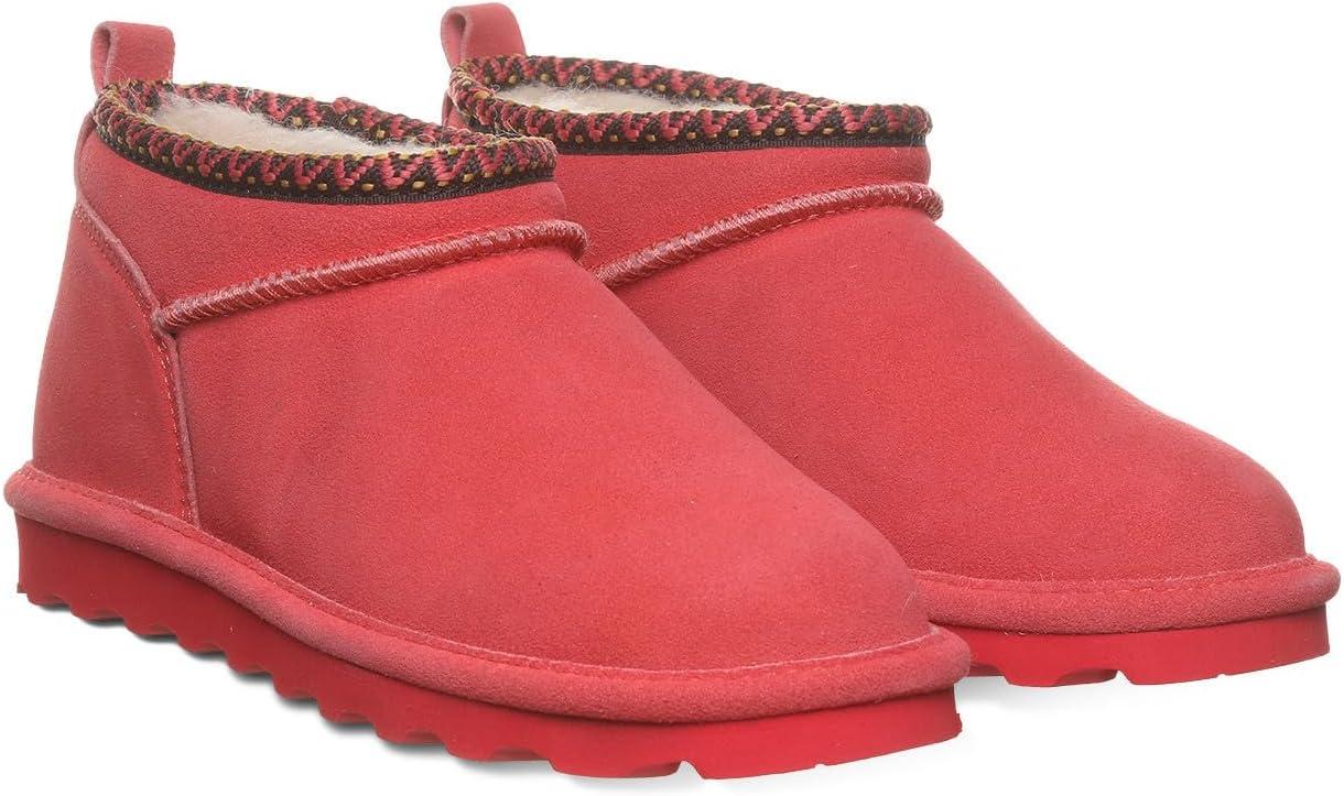 imageBEARPAW Womens Super Shorty Deco Multiple Colors Womens Ankle Boot Womens Slip On Boot Comfortable Winter BootGuava