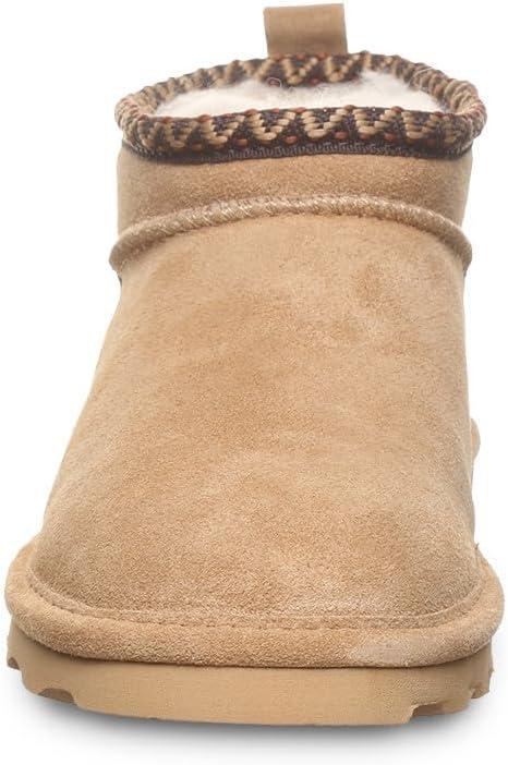 imageBEARPAW Womens Super Shorty Deco Multiple Colors Womens Ankle Boot Womens Slip On Boot Comfortable Winter BootIced Coffee