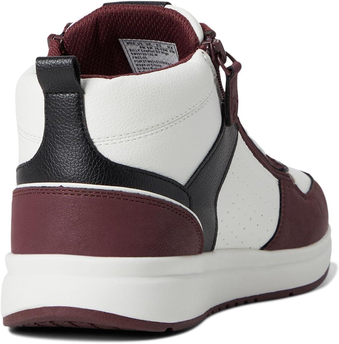 imageBILLY Footwear Womens Comfort Dz High SneakerWhiteWineBlack