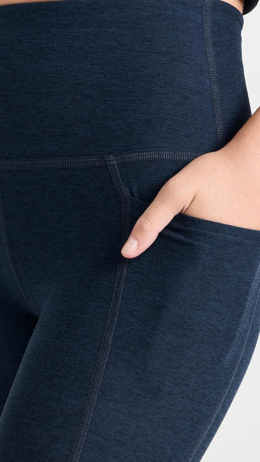 imageBeyond Yoga Womens Spacedye Out of Pocket HighWaisted Midi LeggingNocturnal Navy