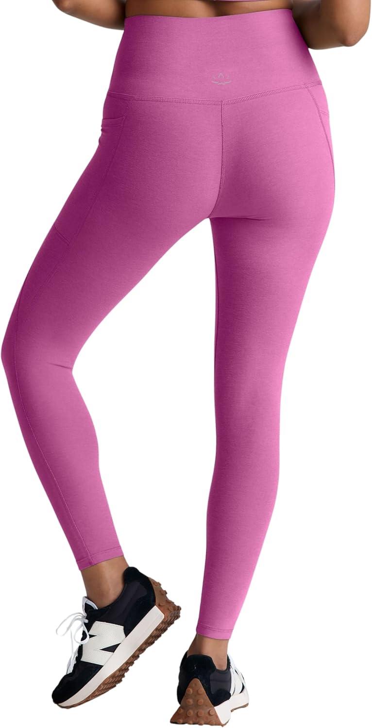 imageBeyond Yoga Womens Spacedye Out of Pocket HighWaisted Midi LeggingSunset Violet Heather