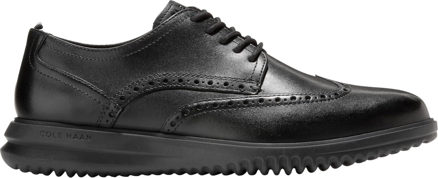 imageCole Haan Mens Great Jones Wingtip OxfordBlack LeatherBlack
