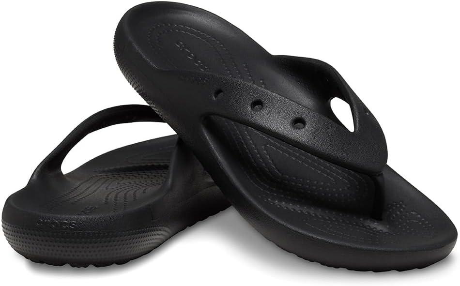imageCrocs UnisexAdult Classic Flip V2 FlopBlack