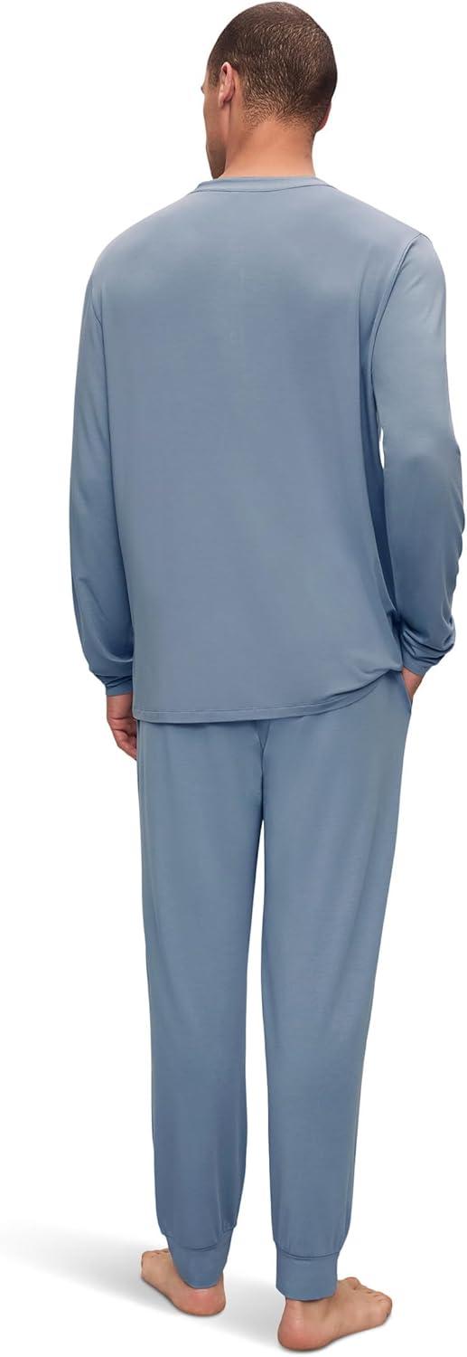 imageEberjey Henry Mens Jersey Modal PJ SetFaded Denim 1