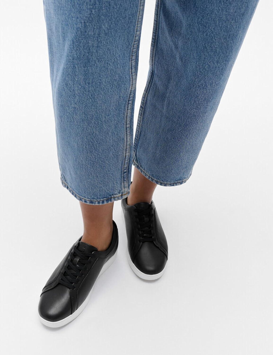 imageFitFlop Rally Leather SneakersBlack