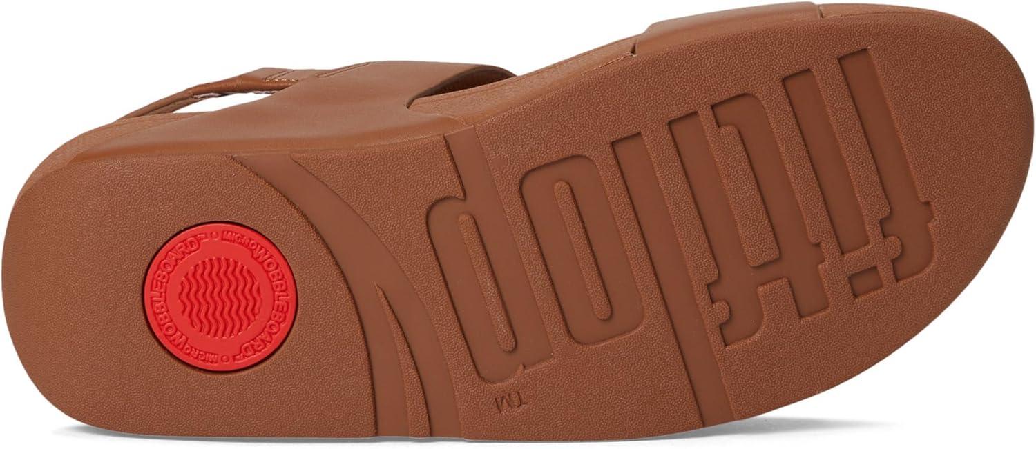 imageFitFlop womens Lulu Adjustable Leather Backstrap SandalsDeep Tan