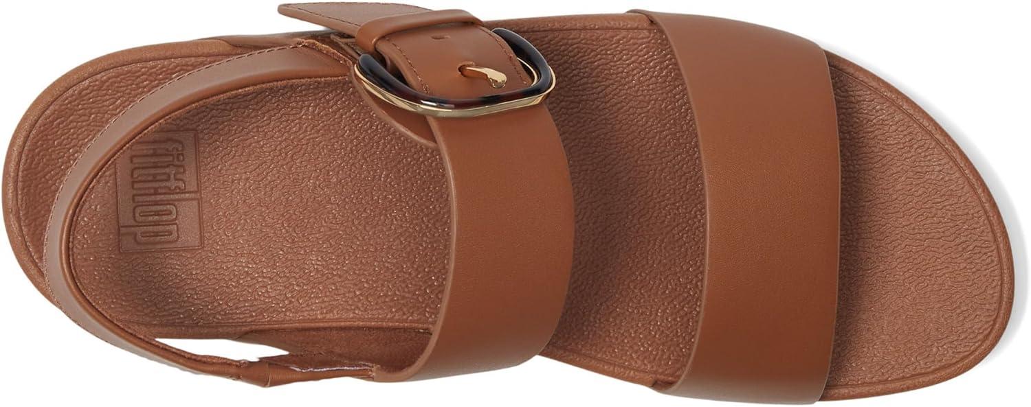 imageFitFlop womens Lulu Adjustable Leather Backstrap SandalsDeep Tan