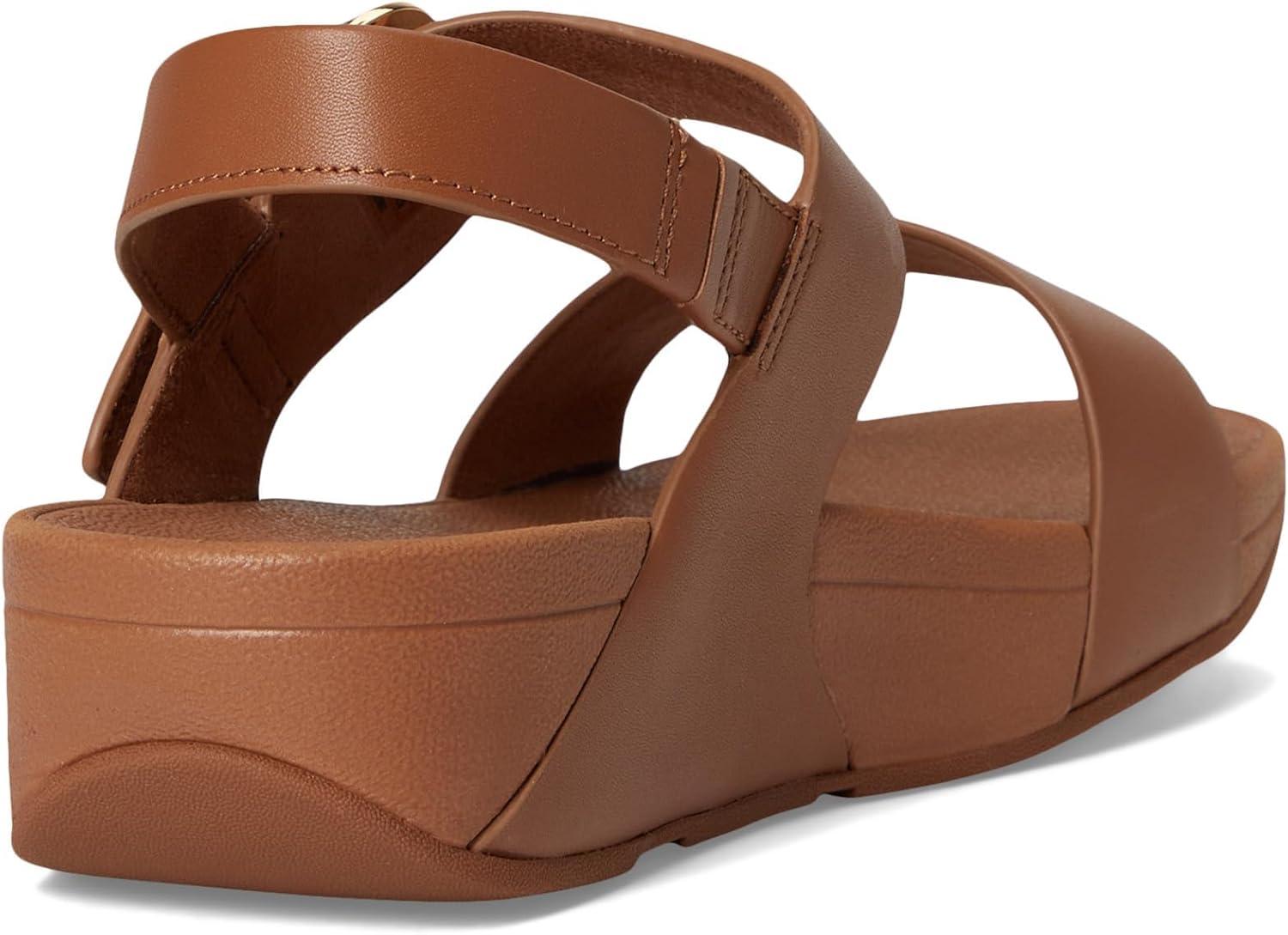 imageFitFlop womens Lulu Adjustable Leather Backstrap SandalsDeep Tan